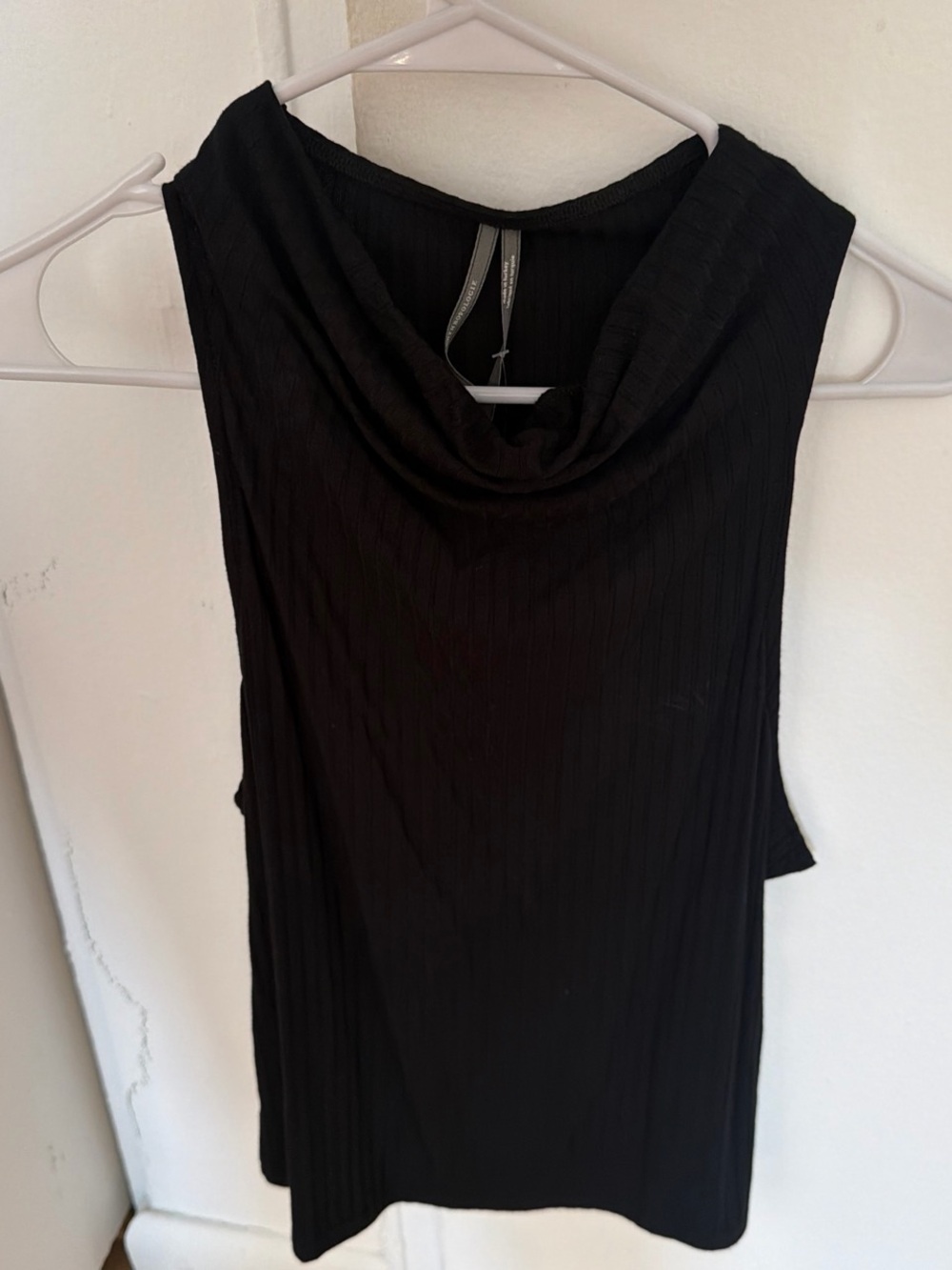 Anthropologie Black Cowl Neck Tank